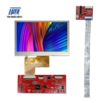 Transmissive TN 4.3 Inch UART LCD Module 480x272 Resolution ST7282 IC 500nits