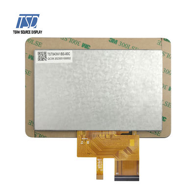 4.3 Inch 800*480 Resolution IPS Glass TFT LCD Display Module RGB 24bits