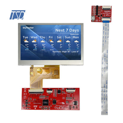 UART 4.3'' Protocol 480x272 Lcd Capacitive Screen HMI Interface With CTP