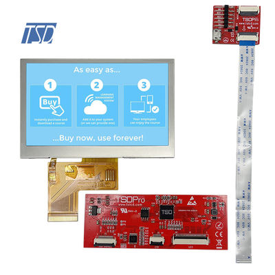 Resistive Touch Screen 4.3'' Tft Lcd Module 480x320 With UART Interface