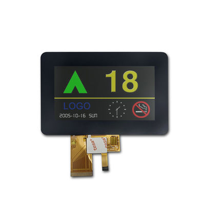 480x272 4.3 Inch Touch Screen Motorcycle Meters Ips Tft Lcd Module 16 LEDs 800Cd/M2