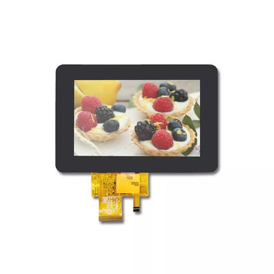 800x480 Resolution High Brightness Lcd Panel 5'' Middle Size With PCAP