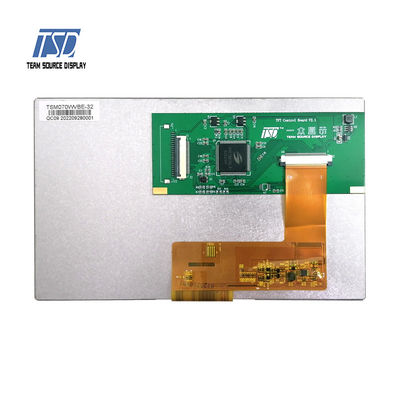 UART 7 Inch 500 Nits 800x480 TN RGB Smart LCD Module PN TSM070WVBE-32