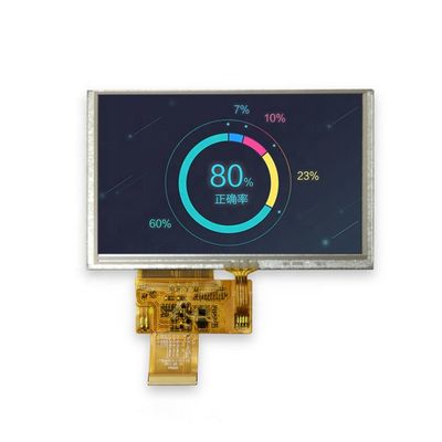 5.0'' Color 800x480 12 O'clock LCD Module Display 12LEDs with RGB Interface Anti-glare
