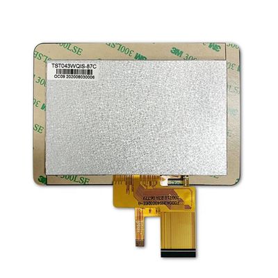 480x272 4.3inch TFT LCD Module Screen with CTP, 12 O'clock, ST7282, RGB-24bit TN Display