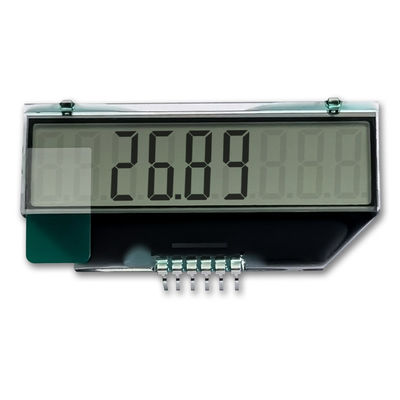 Water Meter Mono Lcd Display , Custom 7 Segment Display 42x10.5mm