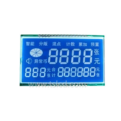 Radio  LCD Display Panels Multicolor Backlight For Money Counting Machine