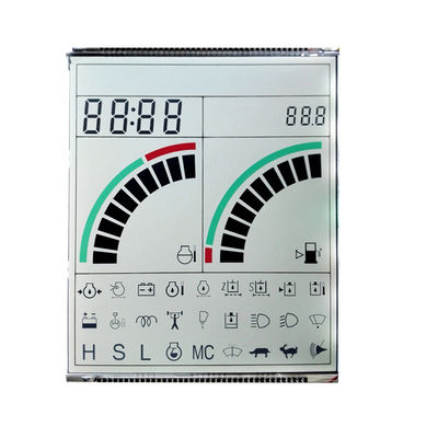 Monochrome Customized LCD Screen Convertible 7Segement For Speedometer