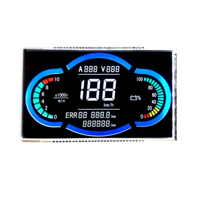 Monochrome Customized LCD Screen Convertible 7Segement For Speedometer