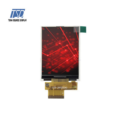 2.8 inch 240x320 Resolution 280nits MCU Interface ILI9341V IC TFT LCD Display