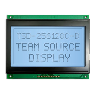 Custom 256x128 STN Blue Transmissive Positive COB Graphic Monochrome LCD Screen Display Module