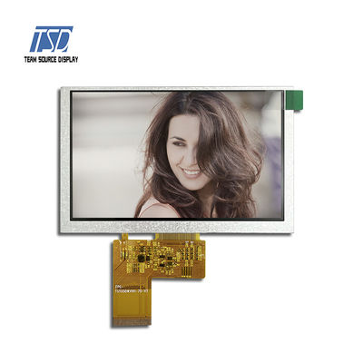 5.0 Inch 800x480 ST7262 IC 500nits TFT LCD Screen With TTL Interface